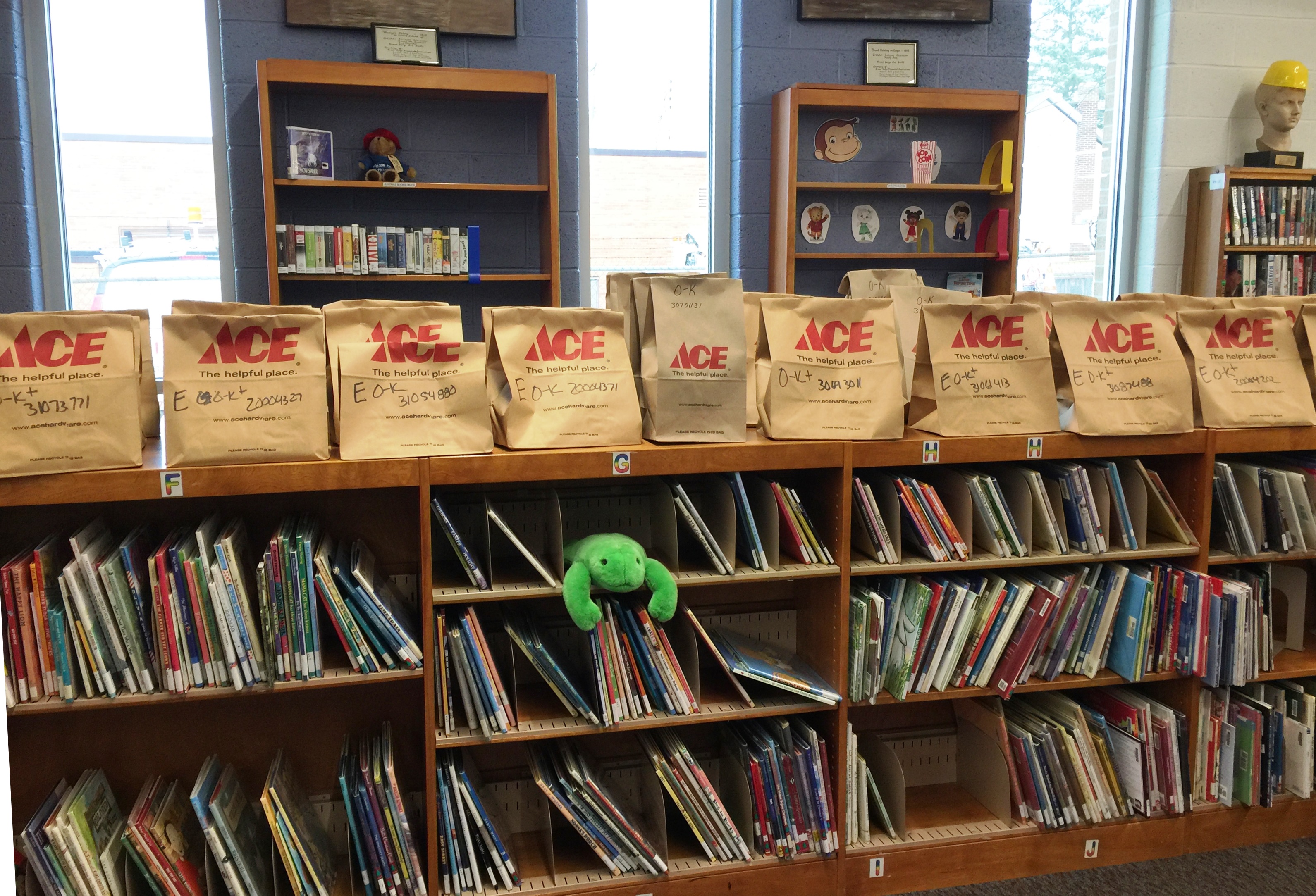 Brown Bag Books display