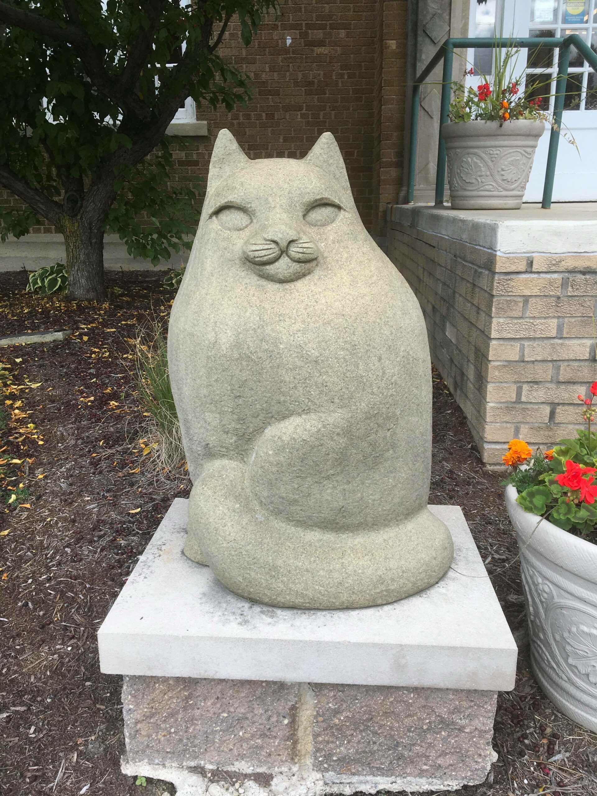 Webster the cat sculpture