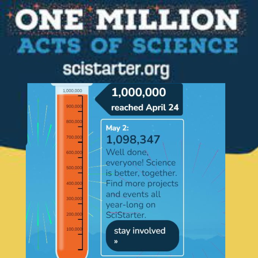 one million acts of science for citizen science month