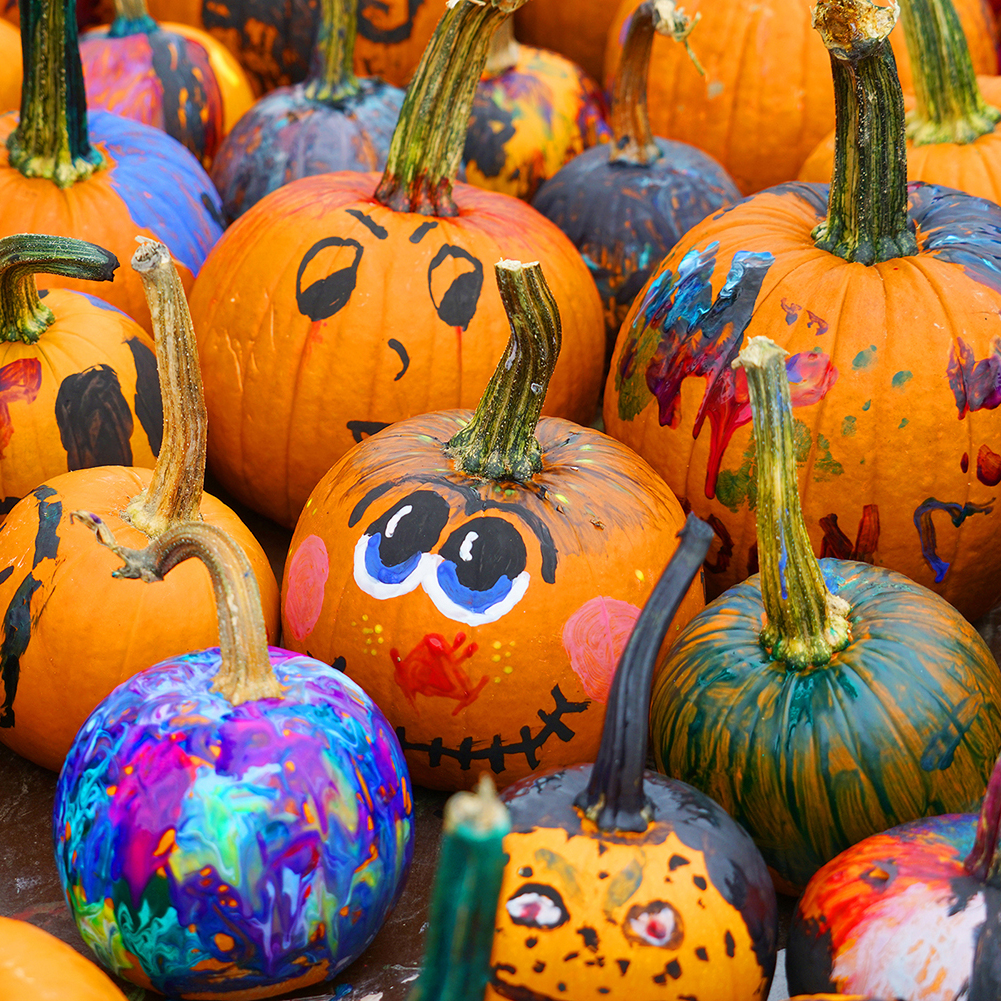 Painted pumpkins