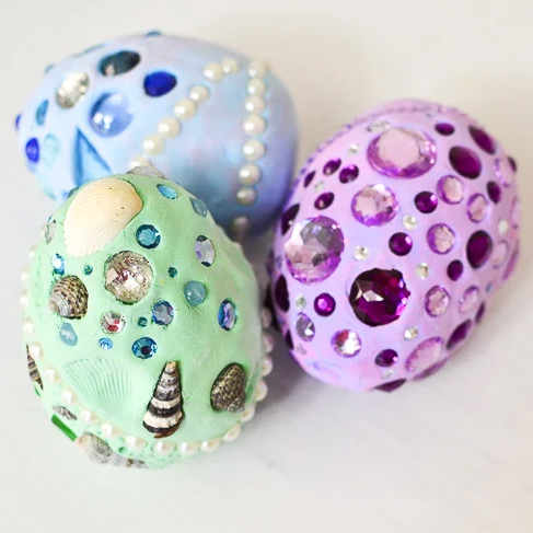 Clay dragon eggs