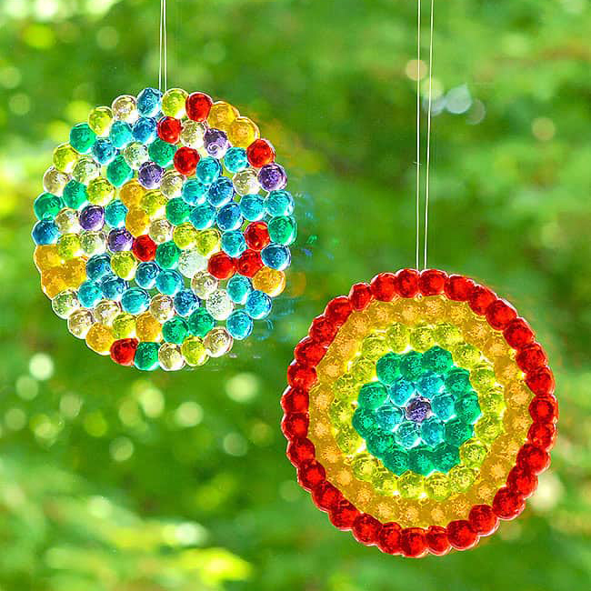 Melted bead suncatchers