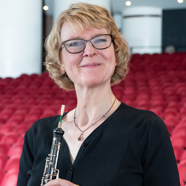 Gretchen Morse with oboe