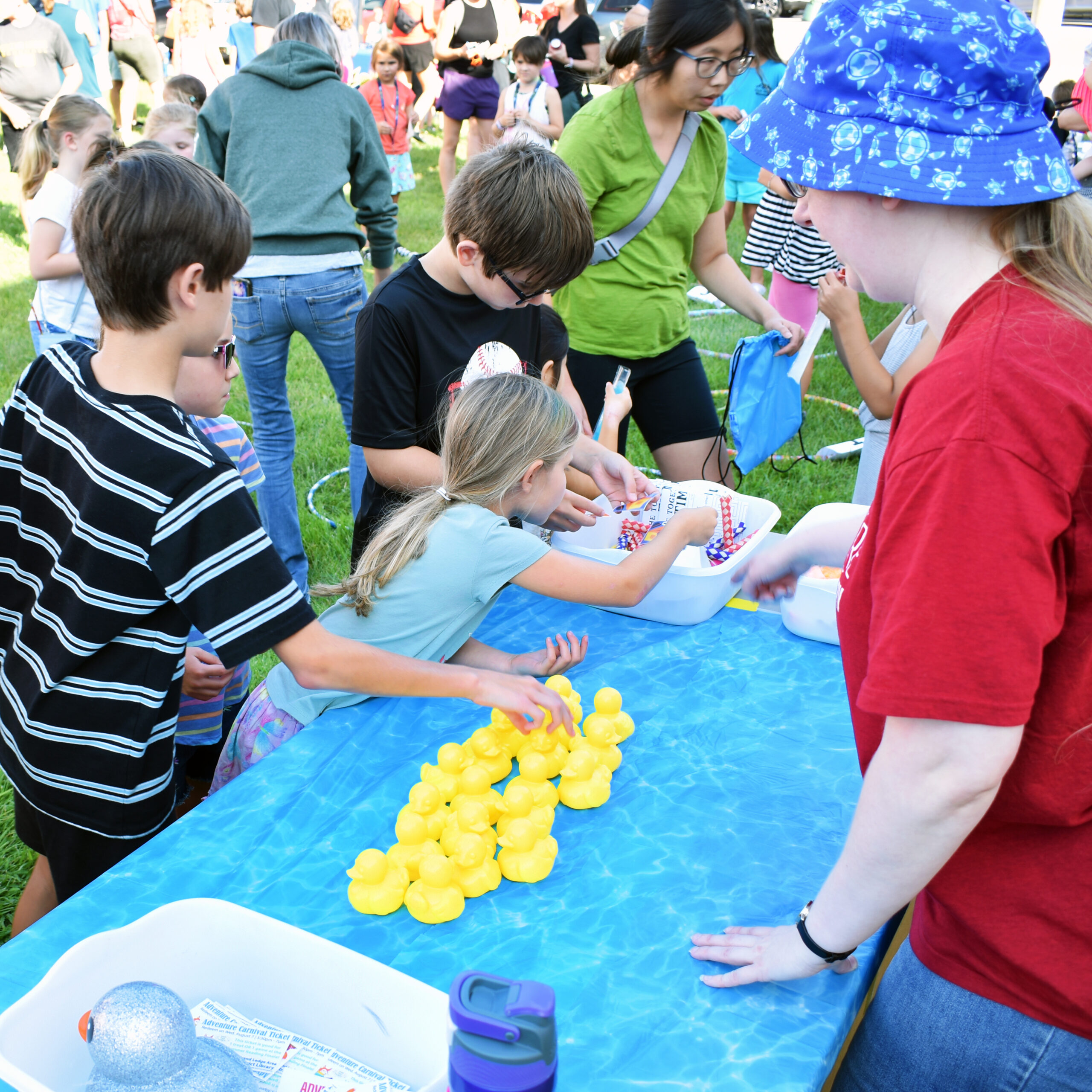 Kids playing a carnival game at our SRP Finale