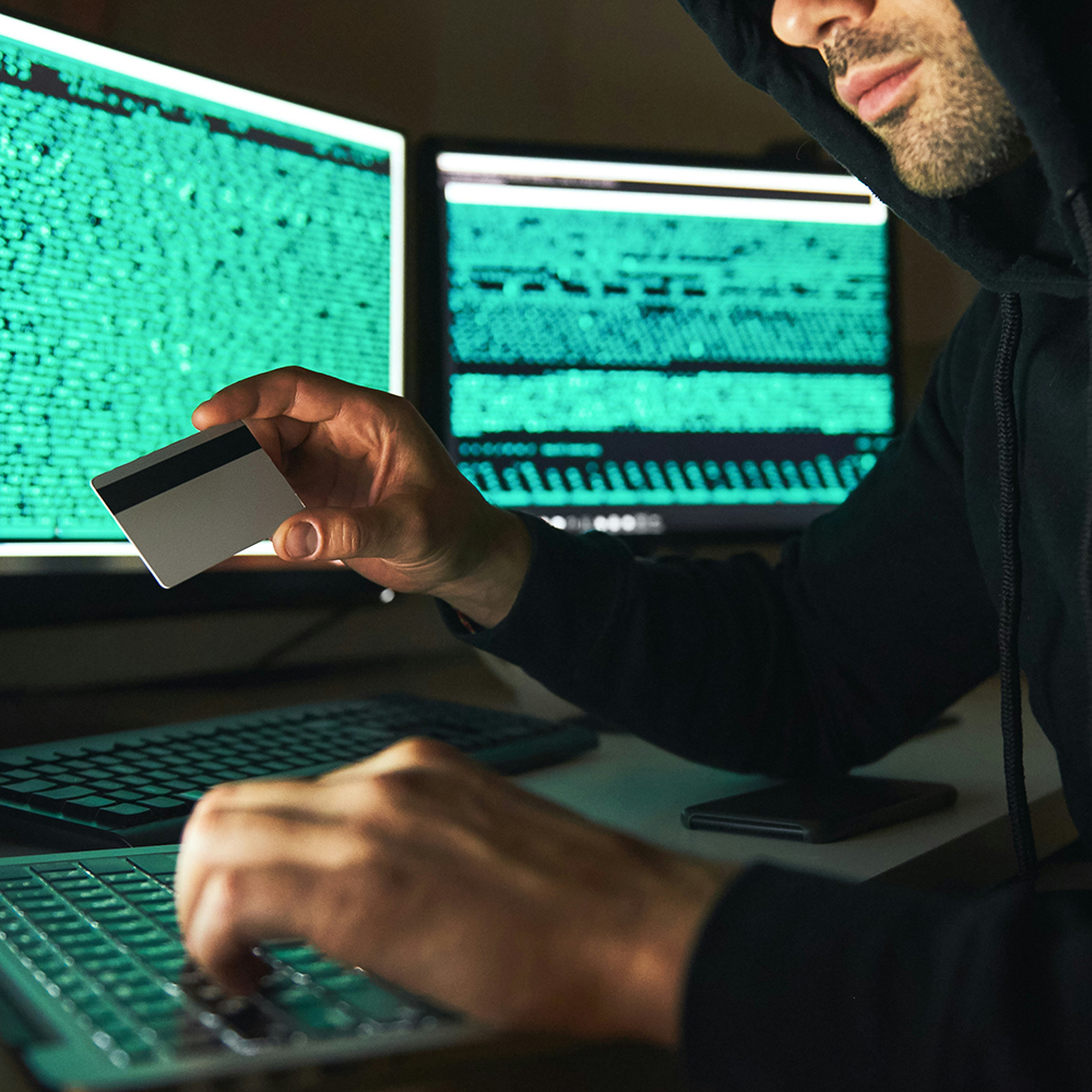 Hacker at Computer