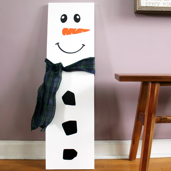 Painted Snowman sign
