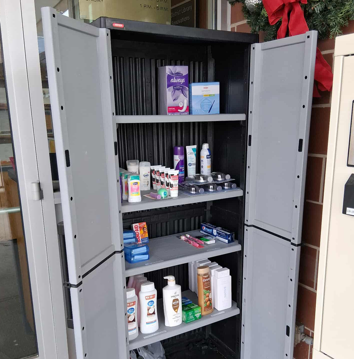 Personal Products Pantry at the main entrance of GLADL