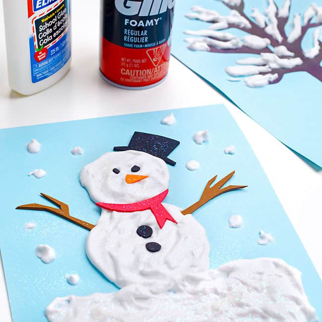 Snowman painting
