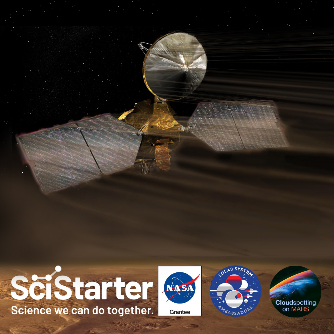 Satellite going through space