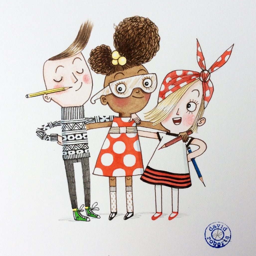 Iggy, Ada, and Rosie Illustration