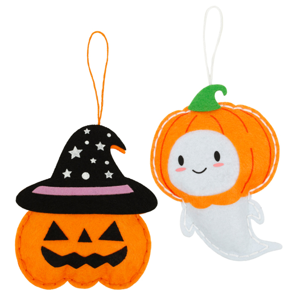 Cute Halloween felt ornaments